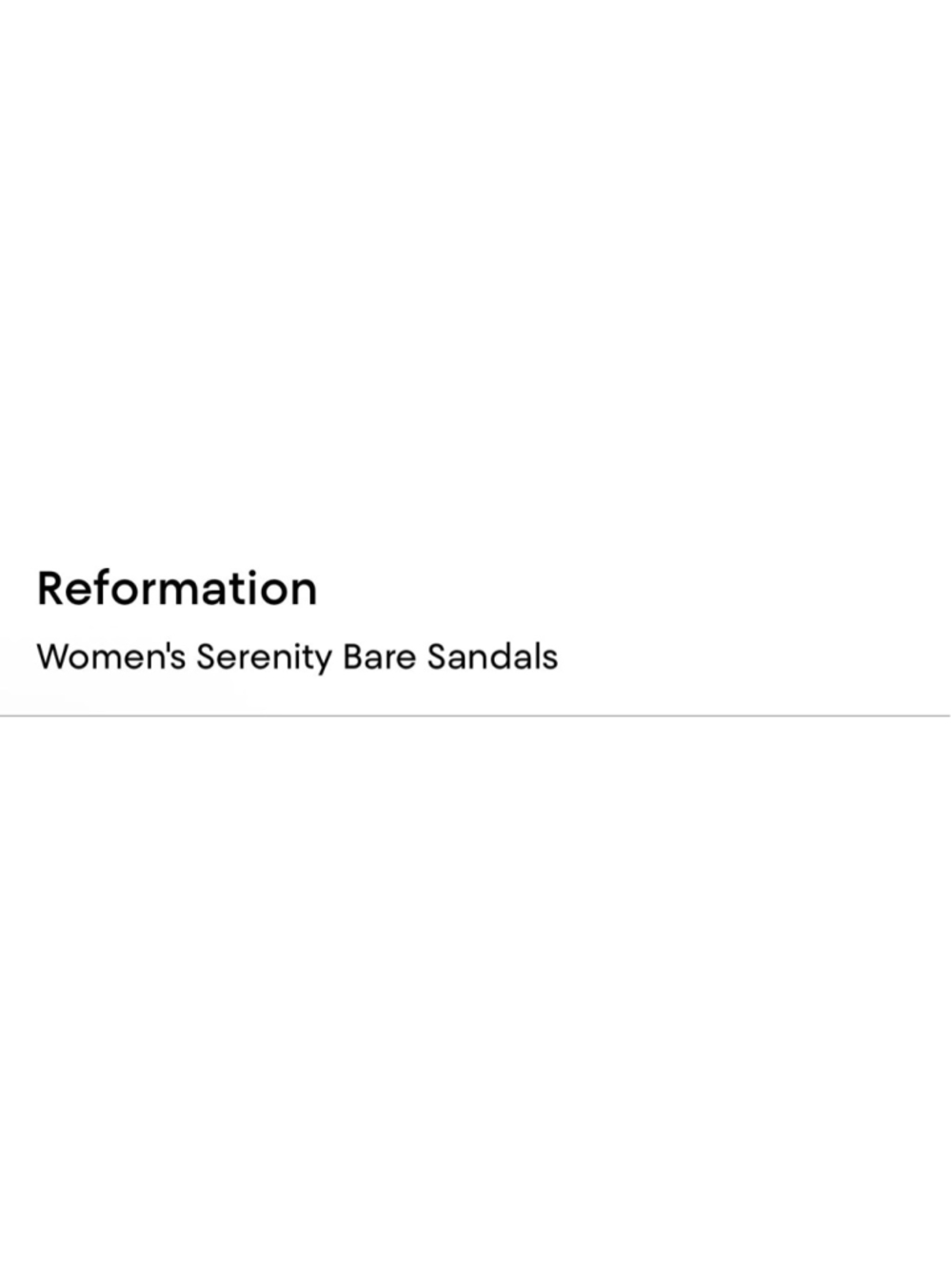 New Reformation Black Serenity Bare Sandals 8.5 - Picture 7 of 8